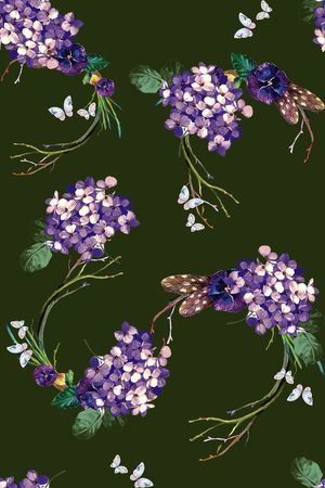 花卉印花花型图片