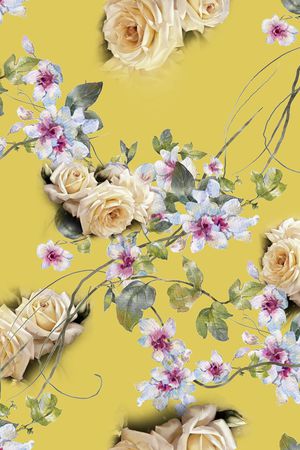 花卉印花花型图片