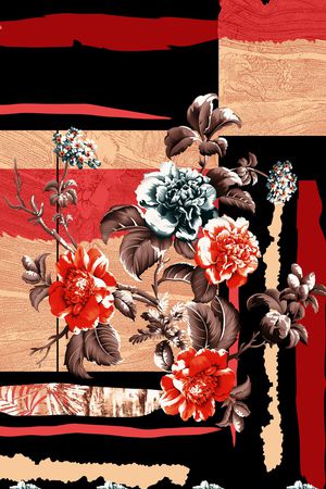 花卉印花花型图片