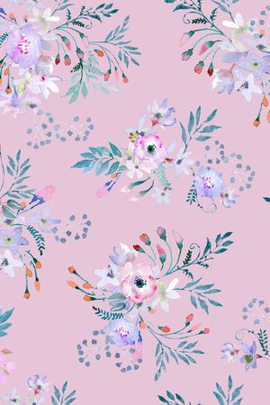 粉色印花花型图片