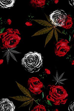 大牌风印花花型图片