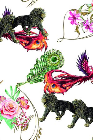 动物印花花型图片