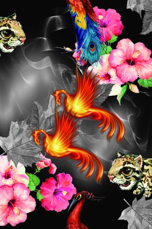 动物印花花型图片
