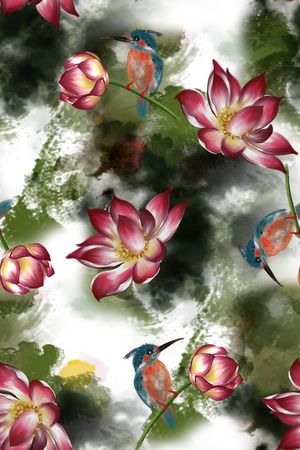 女装印花花型图片
