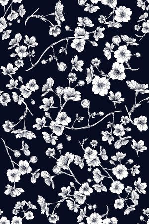 小碎花印花花型图片