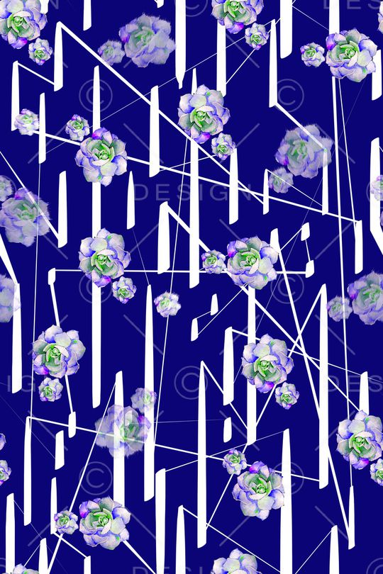 线条印花花型图片