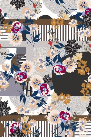 大牌风印花花型图片