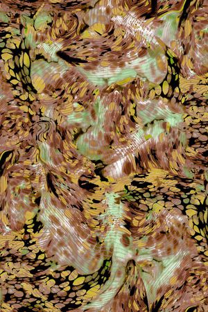 豹纹印花花型图片