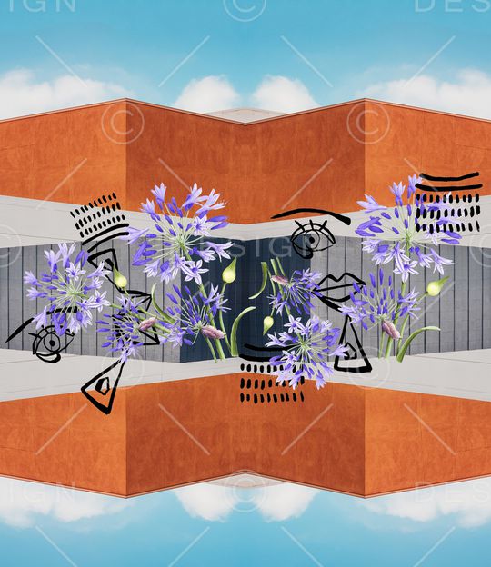 抽象印花花型图片