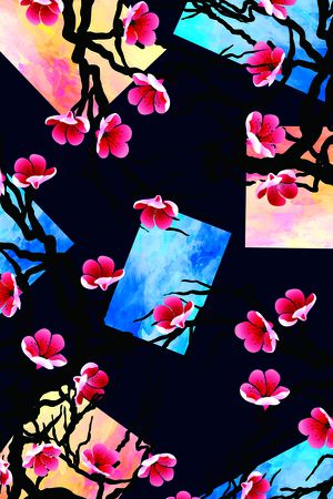 数码花型印花花型图片