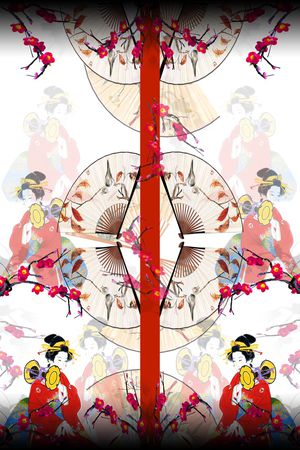 人物印花花型图片