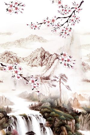 梅花印花花型图片