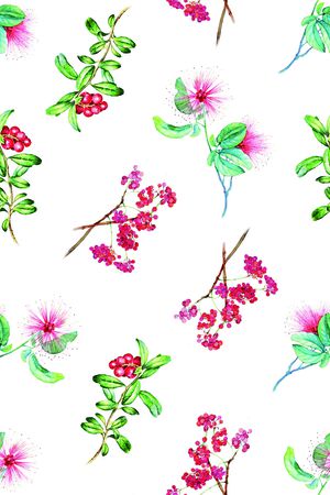 手绘花卉印花花型图片