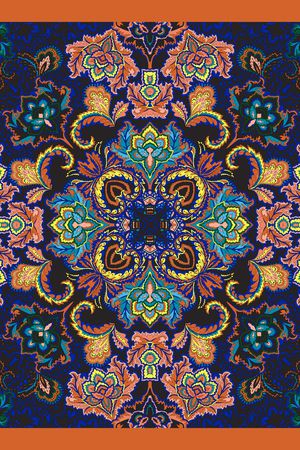 佩斯利印花花型图片