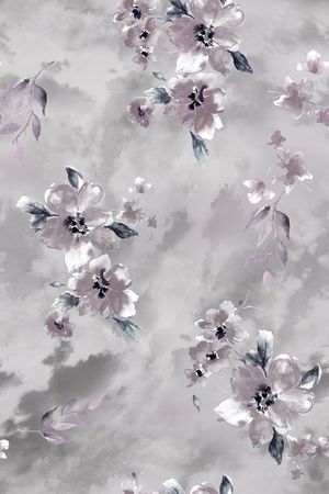 秋冬花型印花花型图片