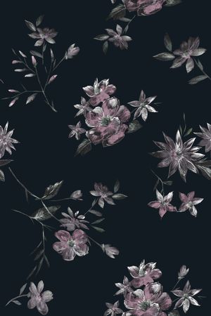 大牌风印花花型图片