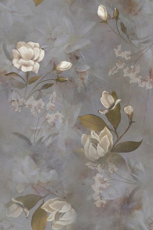 秋冬花型印花花型图片