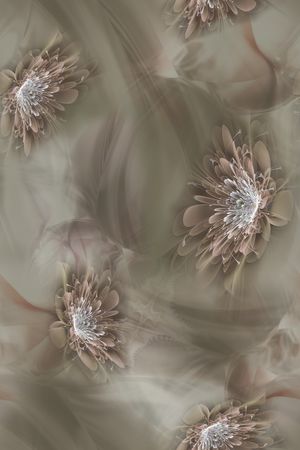 秋冬花型印花花型图片