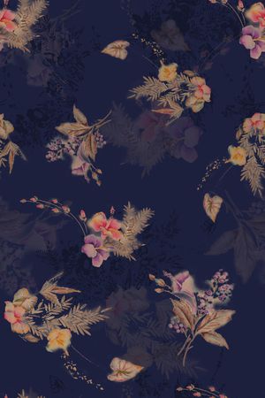 大花印花花型图片