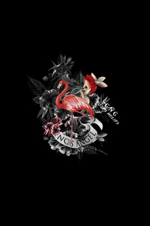 火烈鸟印花花型图片