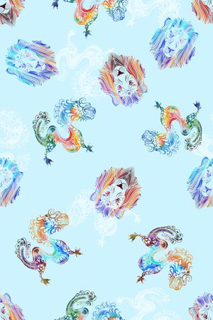 小清新印花花型图片