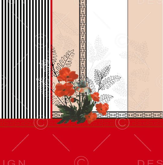 定位花印花花型图片