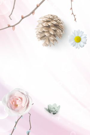 荷花印花花型图片