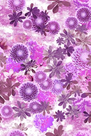 秋冬花型印花花型图片