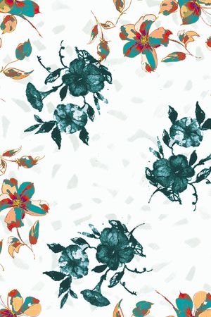 抽象印花花型图片