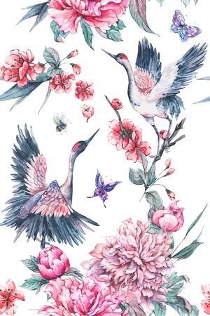 水彩印花花型图片