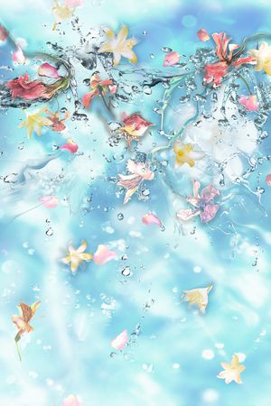 百合印花花型图片