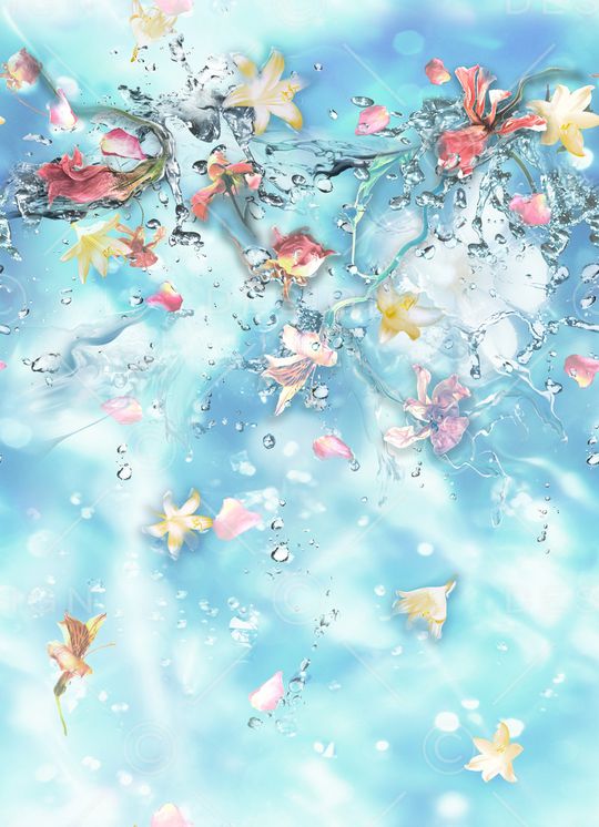 百合印花花型图片