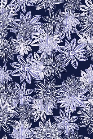 线条印花花型图片