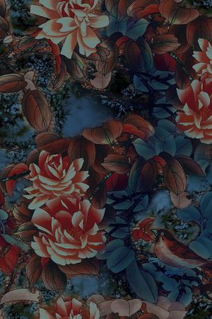 香云纱印花花型图片