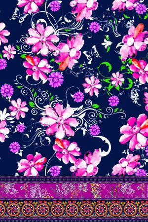 定位花印花花型图片