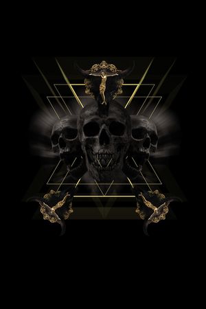 骷髅印花花型图片