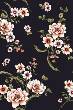 花卉印花花型图片