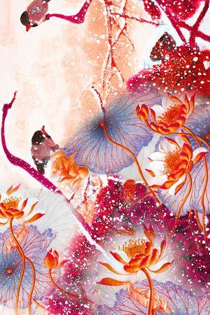 定位花印花花型图片