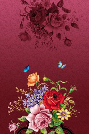 定位花印花花型图片