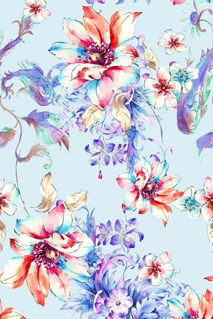 抽象印花花型图片