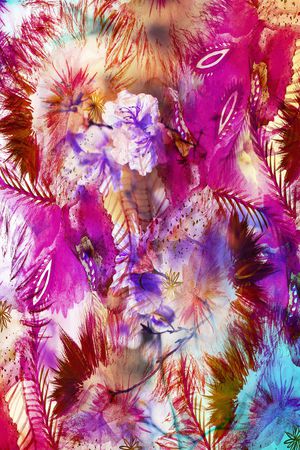 定位花印花花型图片