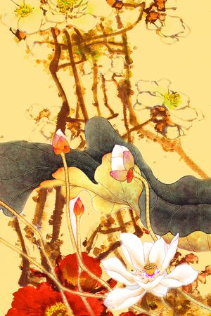 定位花印花花型图片