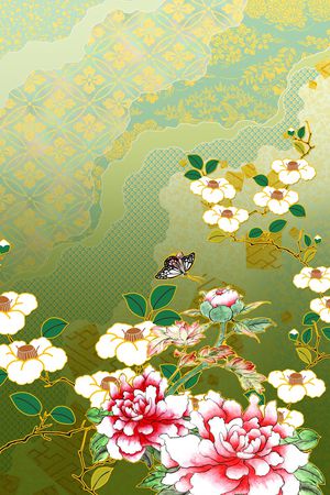 定位花印花花型图片