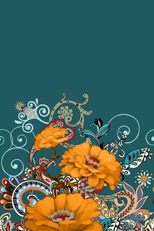 定位花印花花型图片