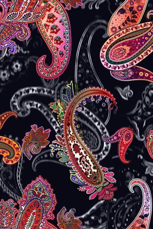 抽象印花花型图片