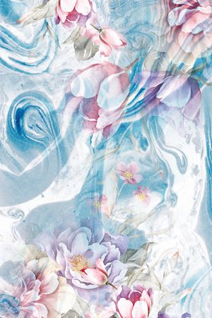 花卉印花花型图片