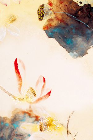 中国风印花花型图片