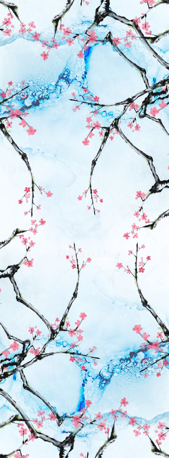 梅花印花花型图片