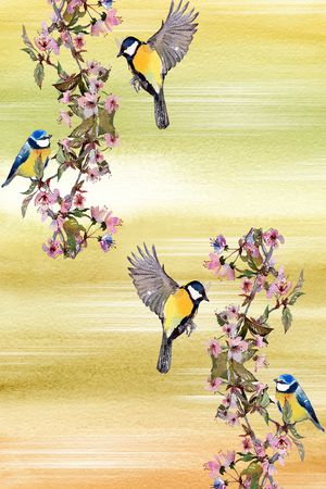 民族花卉印花花型图片