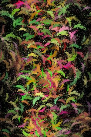 迷幻印花花型图片